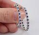 Lab Created Blue Sapphire 2.5ct Round Cut Huggie Hoop Earrings White Gold Plated