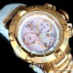 Lady Invicta Subaqua Noma V Swiss Made Rose Gold Plated Pink MOP 42mm Watch New