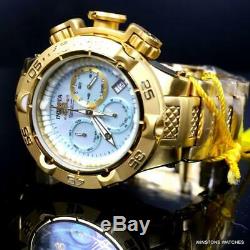 Ladys Invicta Subaqua Noma V Swiss Made Gold Plated Steel MOP 42mm Watch New