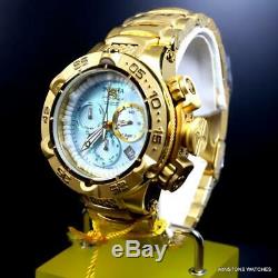 Ladys Invicta Subaqua Noma V Swiss Made Gold Plated Steel MOP 42mm Watch New