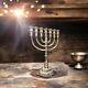 Large Authentic Gold Plated Menorah 12? / 30cm