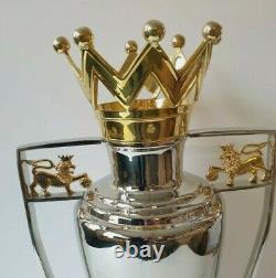 Liverpool Fc Replica Premiership Trophy 20 Metal Gold Plated crown & Lion SALE