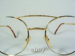 Look, luxury eyeglasses, round, oval, Gold plated, frames, NOS, hyper vintage