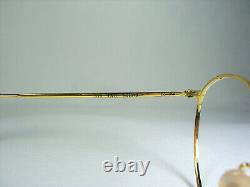 Look, luxury eyeglasses, round, oval, Gold plated, frames, NOS, hyper vintage