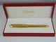 Louis Cartier Gold Plated Fountain Pen F With Box Free Shipping Worldwide