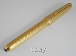 Louis Cartier Gold Plated Fountain Pen F with Box FREE SHIPPING WORLDWIDE