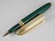 Louis Vuitton Doc Laque Green Lacquer And Gold Plated Rollerball Pen (excellent)
