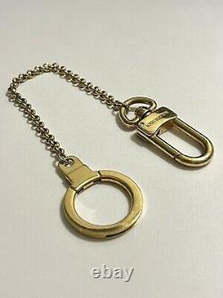 Louis Vuitton Gold Plated LV Bag Charm Keyring Link Bracelet