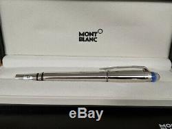 MONTBLANC Starwalker Platinum Plated Metal M Au585 14K Gold Nib Fountain Pen