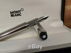 MONTBLANC Starwalker Platinum Plated Metal M Au585 14K Gold Nib Fountain Pen