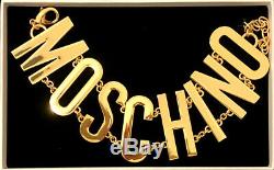 MOSCHINO TV H&M Gold-plated metal chain necklace with large letters SOLD OUT