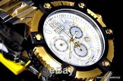 Men Invicta Reserve Grand Arsenal Watch 63mm Swiss Made Chrono Gold Plated New