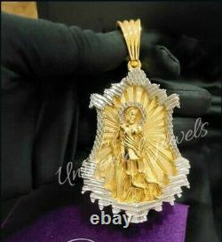 Men's Customization Pendant Jesus Face Solid metal 14k Two Tone Gold Plated