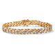 Men's Diamond Accent Curb-link Bracelet 18k Gold-plated 8.5