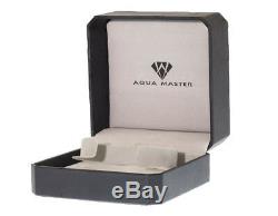 Mens Aqua Master Hexagon Shape 47MM Gold Plated Black Dial Diamond Watch W#356