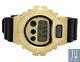 Mens Casio G Shock 6900 Yellow Gold Plated Canary Lab Diamond Watch 5.5 Ct