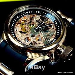 Mens Invicta Russian Diver 18kt Rose Gold Plated Mechanical Skeleton Watch New