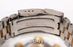 Mens Tag Heuer 2000 18K Gold plated & SS Chronograph watch White Dial CK1121