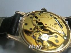 Mens Vintage smiths astra watch with the box 17 jewels 27cs 112 gold plate