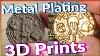 Metal Plating 3d Prints 24k Gold Plated On A Printed Monkey Island Verb Coin