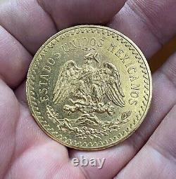 Mexico 50 Pesos Charm With Eagle Shape Women For Pendant 14k Yellow Gold Plated