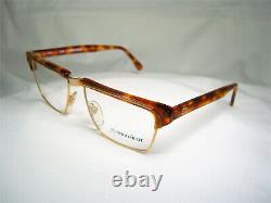 Monsieur eyeglasses square oval Gold plated frames men women NOS rare