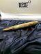 Montblanc Boheme Solitaire Gold Plated Carre Citrin Ballpoint Pen