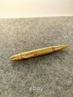 Montblanc Boheme Solitaire Gold Plated Carre Citrin Ballpoint Pen