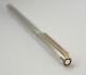 Montblanc Noblesse Cartridge Pen, Metal Silver Plated, 18k Gold Fountain Pen F