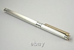 Montblanc Noblesse Cartridge Pen, Metal Silver Plated, 18k Gold Fountain Pen F
