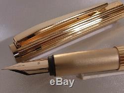 Montblanc Noblesse Fountain Pen Gold Plated 14K EF Nib