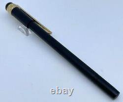 Montblanc Scenium Matte Black Gold Plated Rollerball Pen