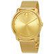 Movado Bold Large Diamond And Gold Plated Mesh Watch 3600460