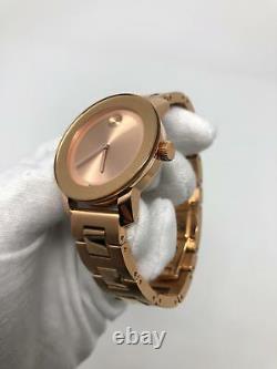 Movado Bold Rose Gold Dial Rose Gold Tone Ion Plated Women's Watch 3600188 SD