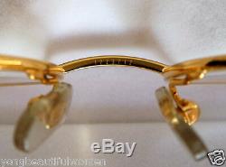 NEW Cartier Louis Beautiful CATS EYE 18K Heavy Gold & Platinum Plated Glasses