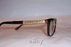 NEW GUCCI EYEGLASSES GG 3695 2ZX HAVANA GOLD PLATED 54mm RX SPECIAL AUTHENTIC