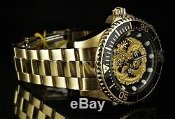 NEW Invicta 47mm Pro Diver DRAGON NH35A Automatic 18K Gold Plated SS Watch 26490