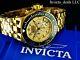 New Invicta Men's 52mm Subaqua Chronograph 18k Gold Plated Stainless Steel Watch