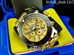 NEW Invicta Men's 52mm Subaqua Chronograph 18K Gold Plated Stainless Steel Watch