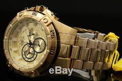 NEW Invicta Men's 53MM Speedway VIPER 18 K Gold Plated Chrono S. S Bracelet Watch