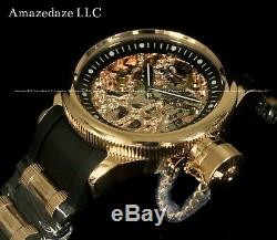 NEW Invicta Mens Mechanical Skeleton Russian Diver18K Rose Gold Plated SS Watch