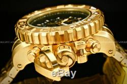 NEW Invicta SEA HUNTER Gen II 70MM SWISS MOVT 18K Gold Plated Chrono S. S Watch