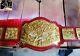 Nwa World Tag Team Championship 7 Plate Cast 4mm Brass Metal Red Leather Belt