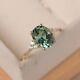 Natural Alexandrite 2.00ct Oval Cut Solitaire Ring 14k Yellow Gold Silver Plated
