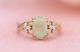 Natural Fire Opal 2.20ct Oval Cut Solitaire Women's Ring 14k Yellow Gold Plated