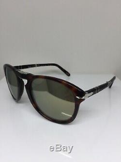 New Authentic PERSOL Steve McQueen 714SM Sunglasses C. 24/AM 24K Gold Plated