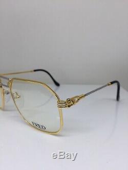 New FRED Lunettes Cap Horn Eyeglasses Force 10 22kt Gold Plated 54-18mm France