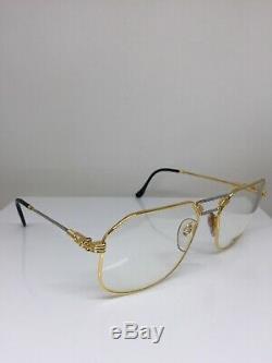 New FRED Lunettes Cap Horn Eyeglasses Force 10 22kt Gold Plated 58-18mm France