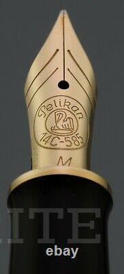 New! Fountain Pen Pelikan M760 Jubilee 1838-1988 Gold Plated Nib M Gift Box