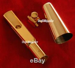 New Gold Plated Metal Saxophone Mouthpiece for Baritone Eb Sax